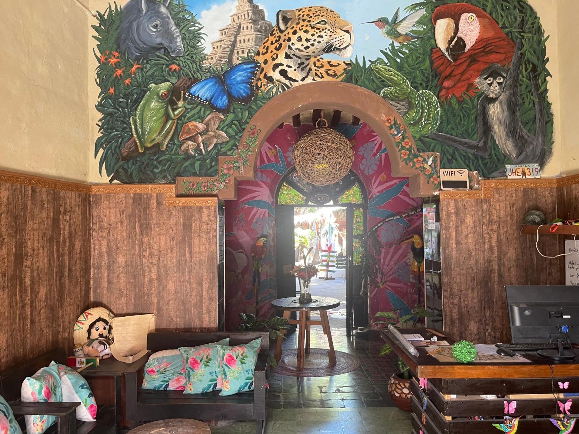 La Casa De La 12 Hostel Campeche Ngoại thất bức ảnh